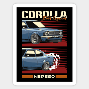 Corolla E20 Retro Car Sticker